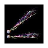 1.25" Comet Ball Attached to Metallic Rainbow Tassels, Prizes, Cheap Novelties