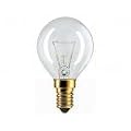 Pack of 10 x Crompton G45 25 Watt Clear Glass E14 Small Edison Screw Fitting Golf Ball Mini Globe Round Light Bulbs 45mm diameter