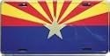 Arizona Starburst State Flag License Plate