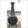 Blue Rooster Rose Style Chiminea Outdoor Fireplace