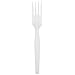 Dixie FM23C7 Medium Weight Polystyrene Fork, Individually Wrapped, 6.31" Length, White (Case of 1,000)