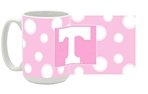 Tennessee Volunteers (Pink Polka Dot) 15oz Ceramic Mug