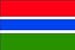 2 x 3 FT - GAMBIA FLAG - INDOOR-PARADE - GOLD FRINGE