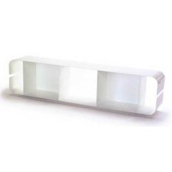 Offi Duoplane DVD Shelf in White