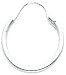 White-gold Hoop Earrings Polished Jewelry New |E