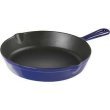 Innova Color Cast Porcelain Enameled Cast Iron 10-Inch Non-Stick Frypan, Blue