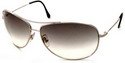 Ray Ban RB 3293 Aviator Sunglasses - Silver/APX Gradient Grey