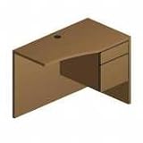 Review HON COMPANY  / HON COMPANY / HON105817RMM / 10500 Curved Return f/Corner Workstation, Right, 42w x 18d x 29.5h, Med Oak / Sold as 1 EA