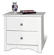 Montery 2 Drawer Night Stand In White Finish By Prepac Furniture