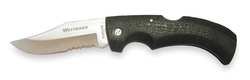 Westward 1YJE3 Folding Lock-Back Knife, Black, 3 1/4 In