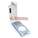 Krusell Music White Leather Case for Apple iPod Mini with Multidapt� Spring Clip (74103)