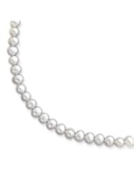 Genuine IceCarats Designer Jewelry Gift 14K 5.5-6Mm White Freshwater Onion Cultured Pearl Necklace In 20.00 Inch