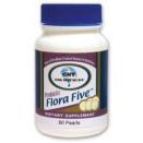 Flora Five 1 Bottle (60 pearls per Bottle) ~ FloraFive For Probiotics Digestive Health by Threelac