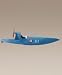 Vitesse #1 Reproduction Model Blue Speedboat