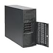 Supermicro SC733 TQ-465B - Mid tower - extended ATX - SATA/SAS - hot-swap - power supply 465 Watt - black - USB