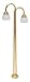 Dollhouse Miniature Double Tear Drop Floor Lamp