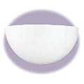 Sea Gull Lighting 4148-15 Piedmont One-Light Wall Sconce, White Finish with White Glass
