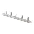 DIGITUS Rangierpanel/Kabelfuehrungsbuegel 48,3cm 19Zoll 1HE 5x rings 40x60mm grau RAL7035
