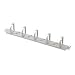 DIGITUS Rangierpanel/Kabelfuehrungsbuegel 48,3cm 19Zoll 1HE 5x rings 40x60mm grau RAL7035