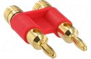 Atlona Dual Banana Plug - Red, Speaker Accessories, Audio and Video