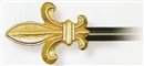 Fleur-De-Lis Gold (24 to 46) Tapestry Hanging Rod