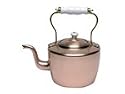 Monilisa copper 3l kettle white porcelain handle-swivel