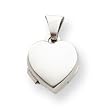Sterling Silver Plain 10mm Heart Locket