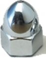 8-1.25 Metric Acorn Nut-Chrome