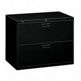 500 Series 36 Wide Two Drawer Lateral File, 28 3/8h x 19 1/4d, Black (HON582LP) Category: Metal Lateral File Cabinets