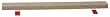Suede Covered Floor Beams - 2" High x 4" Wide x 4' Long - Baseball