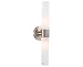 GEORGE KOVACS P5042-084 Saber Vanity Bath Light, 2-Light, 120 Total Watts, 4.75-in H x 20-in W, Brushed Nickel