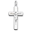 Sterling Silver Crucifix Pendant with 20 Inch Sterling Silver Chain