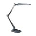 Lorell Computer Desk Lamp, Clamp or Weighted Base, 28Reach, Black