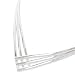 Sterling Silver Three Strand V-Shape Neck Collar
