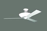 Modern Fan AUR-HUG - Modern Fan Aurora Hugger Ceiling Fan in Brushed Aluminum