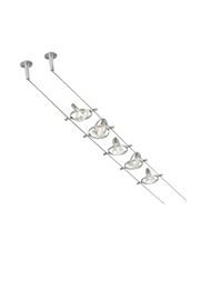 Tiella 800CBL5PN, Accent Electronic Low Volt Surface Track Lighting Kits, 100 Watts Halogen, Nickel