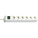 Brennenstuhl ECO Line Steckdosenleiste (6-fach, 1,5 m) wei�