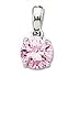8MM Prong Set Pink CZ. Comes with a 16" Sterling Silver Necklace.