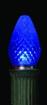 C7 Blue Faceted LED Replacement Bulbs- 25 bulbs box C7 Blue Faceted LED Replacement Bulbs- 25 bulbs box