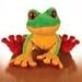 Tree Frog Lil Kinz and Free NEW Pack of Trading Cards (5in)