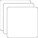 Clear Scraps Clear Acrylic Embellishments - 3PK/Squares