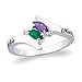 Search : ZALES Couple's Marquise Birthstone Ring (2 Stones and Names)in Sterling Silver fashion