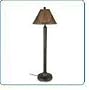Tahiti Bronze Floor Lamp With Honey Shade