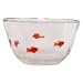 Hand Blown Glass Goldfish Salad Bowl 5.25