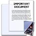 BCW 8.5 x 11 - Document Topload Holder (25 Holders/Pack) - Photo, Picture, Photograph Display - Baseball, Football, Basketball, Hockey, Golf, Single Sports Cards Top Load - Sportcards Card Collecting Supplies