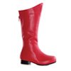  1 Inch Heel Superhero Ankle Boot Children's (Red PU;Small)