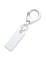 Sterling Silver Rectangular Key Ring