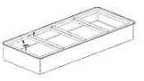 Atlas Metal Cold Food Drop-In Unit 3 Pans WICD-3