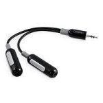 Griffin Technology SmartShare Headphone Splitter with Volume Controls (Black)