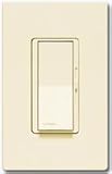 White Lutron Single Pole Preset Designer Dimmer